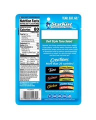 StarKist Tuna Creations Deli Style Tuna Salad Pouch 3oz Wild Caught High Protein