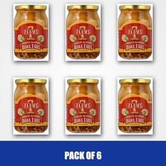 Pack of 6 – 7 Farms Pickled Jalapeno Quail Eggs