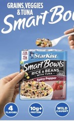 6 StarKist TUNA Smart Bowls Spicy Pepper 4.5 oz Pouch – Rice & Beans