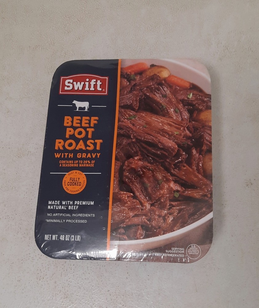 Swift Beef Pot Roast With Gravy. Fully cooked