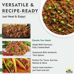 Werling & Sons Taco Beef Filling 28 Oz – Fully Cooked, Heat & Serve | Premium…