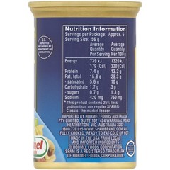 Spam Ham Classic Less Sodium 340g