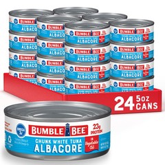 Chunk White Albacore Tuna in Oil, 5 oz Can (Pack of 24) – Wild Caught Tuna – …
