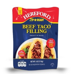 Fully Cooked Beef Taco Filling Seasoned Ground Beef Shelf Stable Pouch Easy Meal