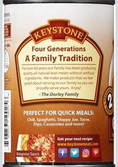 Keystone All Natural Ground Beef 14 Ounce Long Term Emergency Survival Food Cann
