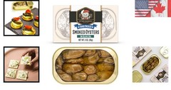 Smoked Oysters in Olive Oil – 3oz Cans, Pack of 12 for Gourmet Flavors