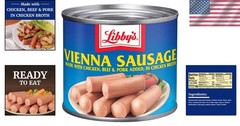 Savory Chicken Broth Vienna Sausage – 4.6 OZ Cans, 24 Pack, Perfect for Recipes