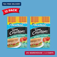 Starkist Tuna Creations Deli Style Tuna Salad Pouch (3 Oz – 12 Pack) Wild Caught