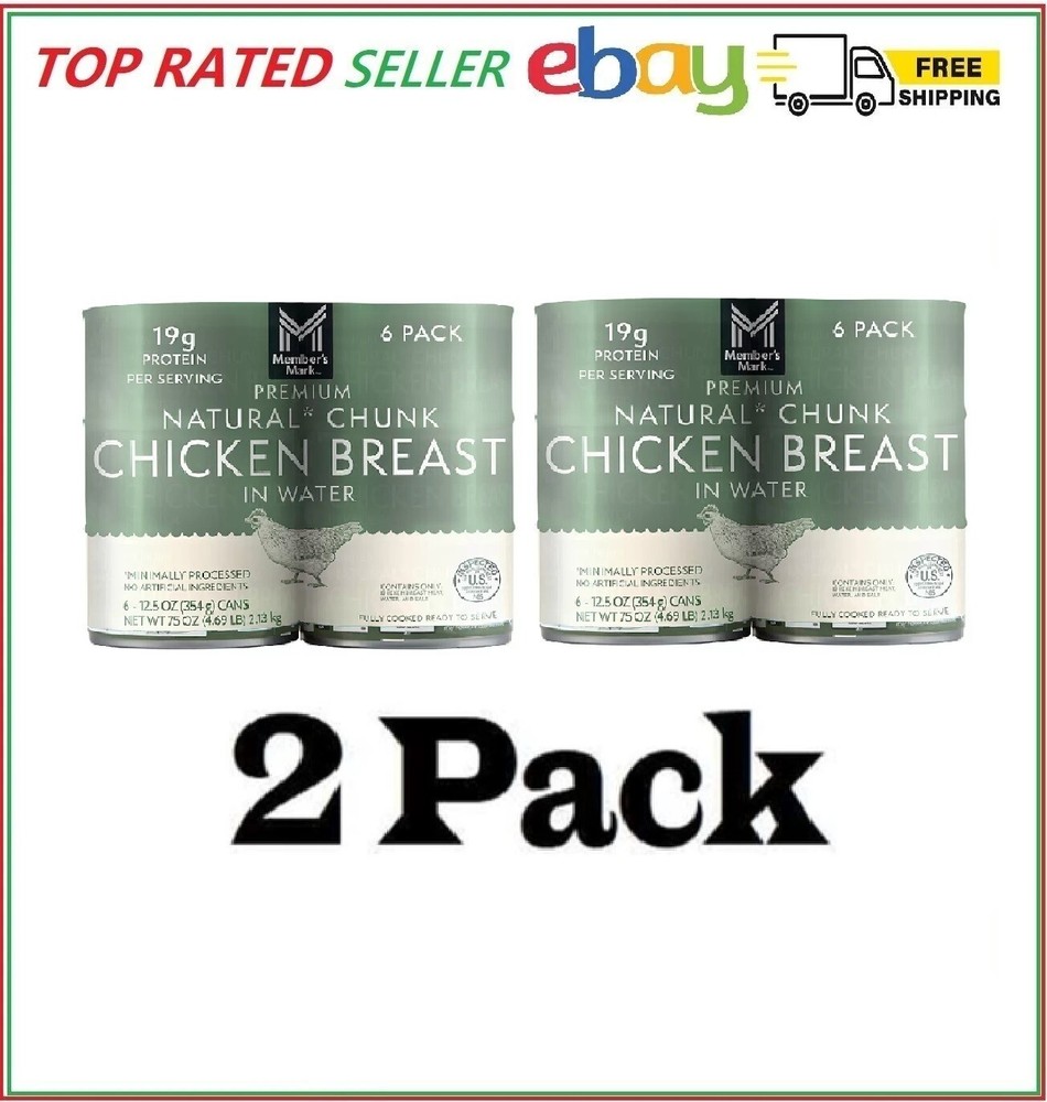 2 Pack – Member’s Mark Premium Chunk Chicken Breast 12.5 oz., 6 ct.