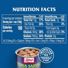 Libbys Vienna Sausage 4.6 oz Can Canned Meat 6 PACK FREE SHIP