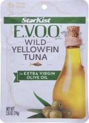 E.V.O.O. Yellowfin Tuna in Extra Virgin Olive Oil, Single Serve Pouch, 2.6 oz…