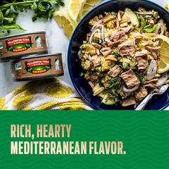 Genova Premium Yellowfin Tuna in Olive Oil, Wild Caught, Solid Light, 5 Oz. Can