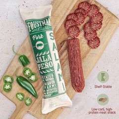 Salami Jalapeno Pork Artisanal, Nitrate-Free, Naturally Cured Lunch Meat, Glu…