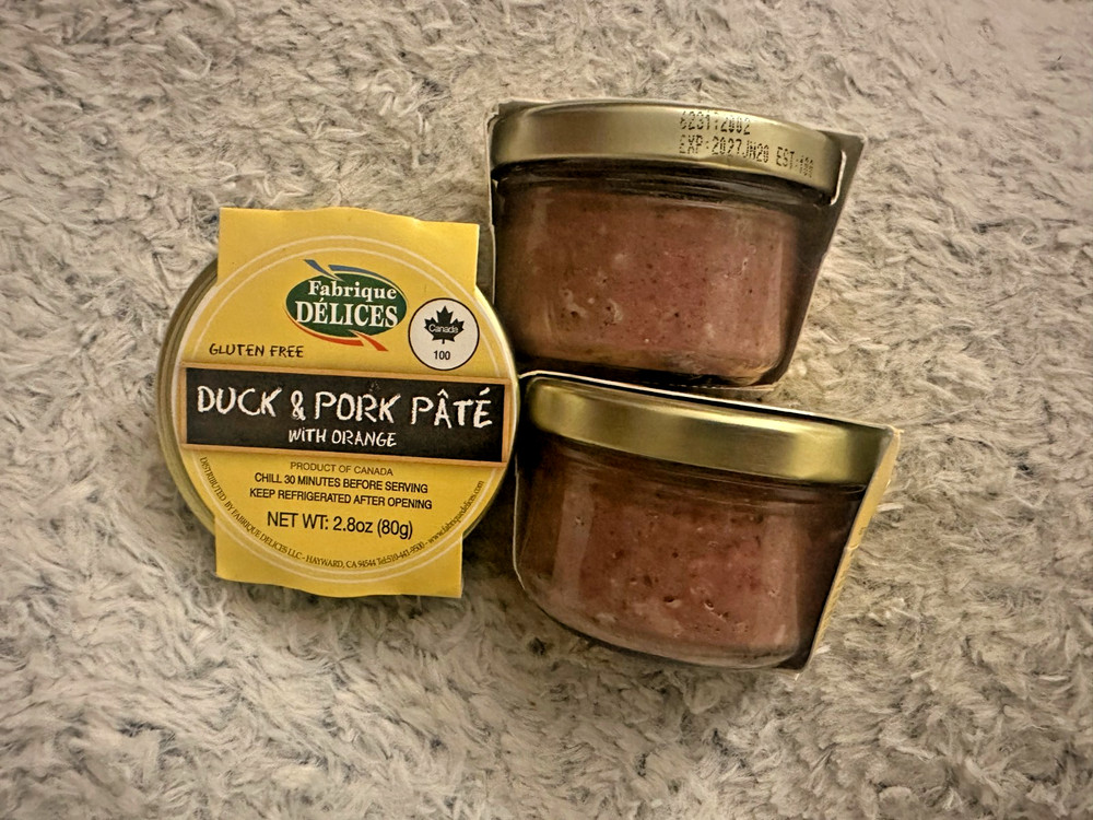 Fabrique Delices Duck & Pork Pâté With Orange Lot of 2 Gluten Free Gourmet