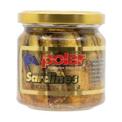 Alder Wood Smoked Brisling Sardines in Olive Oil 6.5oz Jar Pack of 6 WildCaught