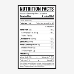 Duke’s Pork Chorizo & Lime Smoked Shorty Sausages – 5 oz, 7g Protein