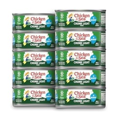 Chicken of the Sea Chunk Light Tuna in Water 5 oz. Can Pack of 10