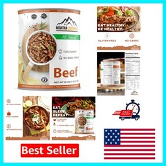 All Natural Canned Beef 28 Oz – Fully Cooked, Gluten Free with 5- Shelf Life