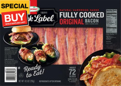 Fully Cooked Bacon – Thick Bacon Snacks for Breakfast, 10.5 Ounce (Pack of 1)