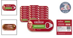 Delicious Canned Anchovy Fillets in Olive Oil – 18 Pack for Versatile Cooking