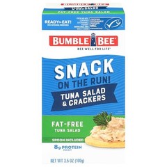 Bumble Bee Fat Free Tuna with Crackers, 3.5 Ounce
