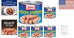 Hearty Vienna Sausages in Chicken Broth, 4.6 oz Pack of 5 – Snack Anytime