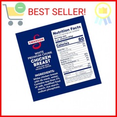 Swanson White Premium Chunk Canned Chicken Breast in Water, Fully Cooked Chicken
