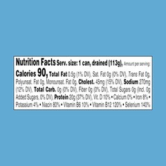 25% Less Sodium Chunk Light Tuna in Water – 5 oz Can Pack of 24