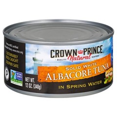 Natural Solid White Albacore Tuna in Spring Water – 12 Cans, High Protein, Low F