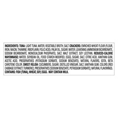 Lunch-To-Go Tuna Salad Kit, Chunk Light Tuna Pouch, 4.5 oz, 12 Pack