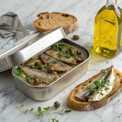 Sardines in Olive Oil 4.2 Ounce Can Pack of 5 Spanish Wild Caught Natural Fish