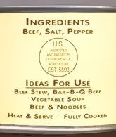 Beef Chunks 13 oz., Case of 12