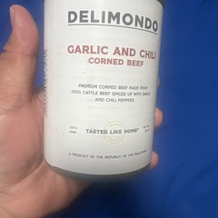 Delimondo- Garlic and Chili- Corned Beef- 380g (Large Can) – Expires May 2029