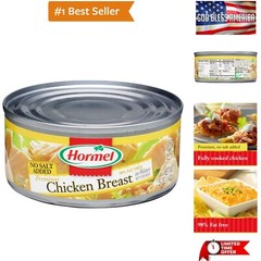 No Salt Added Canned Chunk Chicken Breast in Water, 5 Ounce Pack of 12