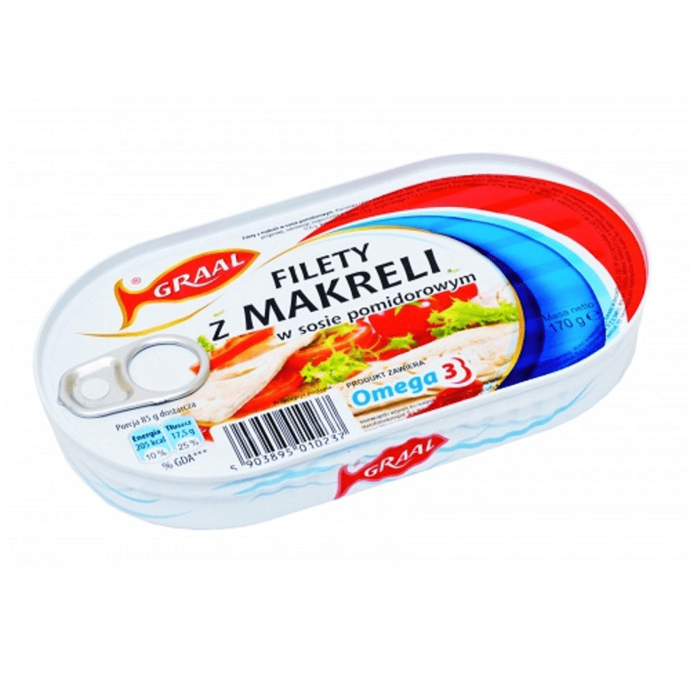 Mackerel Fillet in Tomato Sauce 170g Graal