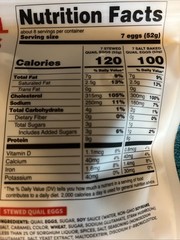 Quail Eggs Snak Yard 108 Individually Wrapped Salted & Stewed 2 Bags FREESHIP