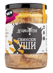Pork ears Delicatessen 540g Organic Handmade Glass Jar