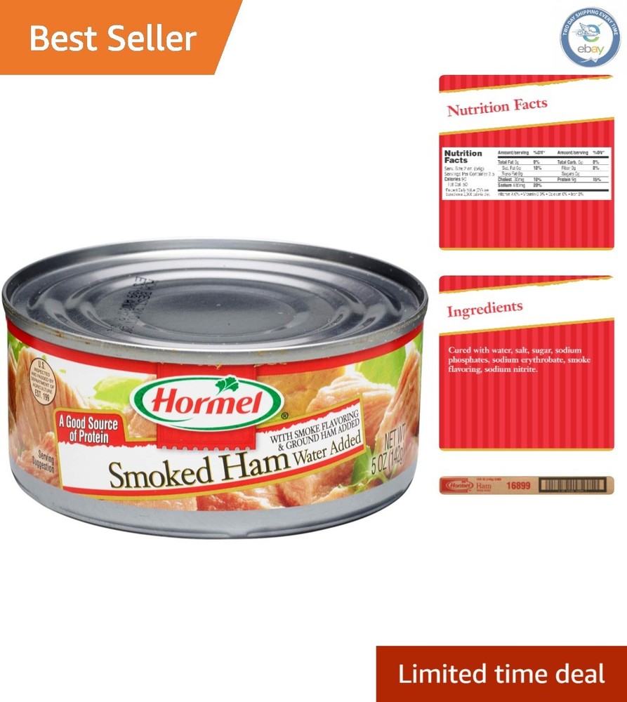 Nutritious Gluten-Free Canned Smoked Ham – 5 Oz Pack of 12 for Easy Meals