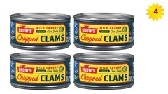 Snow’s Chopped Clams in Clam Juice 6.5 oz x 4 cans