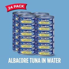 StarKist Solid White Albacore Tuna in Water, 5 oz (24 Pack) Canned Tuna Fish