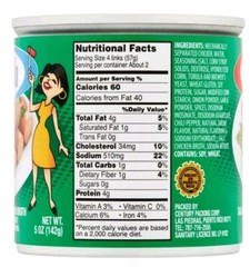 Carmela Chicken Sausage In ChickenBrooth, 5 oz Can 6 Count