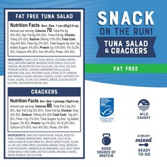Bumble Bee Snack On The Run FatFree Tuna Salad with Crackers Kit Ready to Eat…