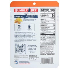 Lemon Sesame Ginger Tuna Pouch – Wild Caught, 14g Protein, Ready to Eat, Pack