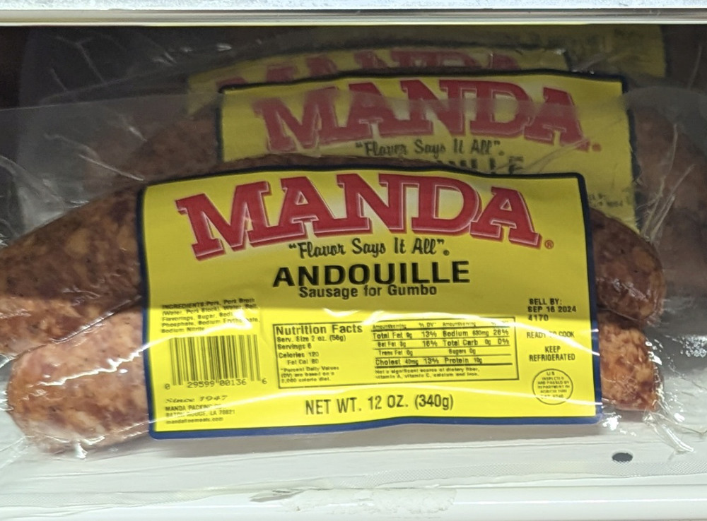 Manda Andouille Sausage 12 Oz (4 Pack)