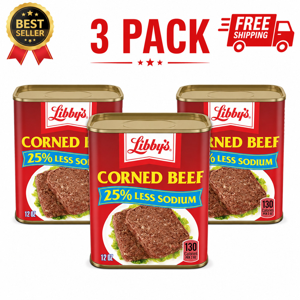 (3 pack) Libby’s Corned Beef, 12 oz Can free shipping