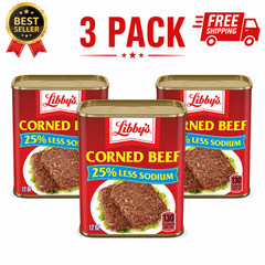 (3 pack) Libby’s Corned Beef, 12 oz Can free shipping