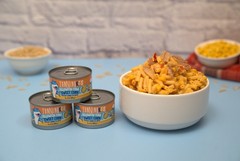 (3 pack) Yellowfin Tuna chunks with sweet corn in water, 3.7 oz, Can