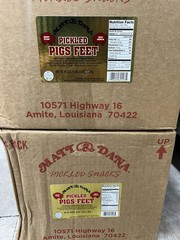1 Gallon (4.25lb) Authentic Louisiana Pickled Pig’s Feet READY TO EAT