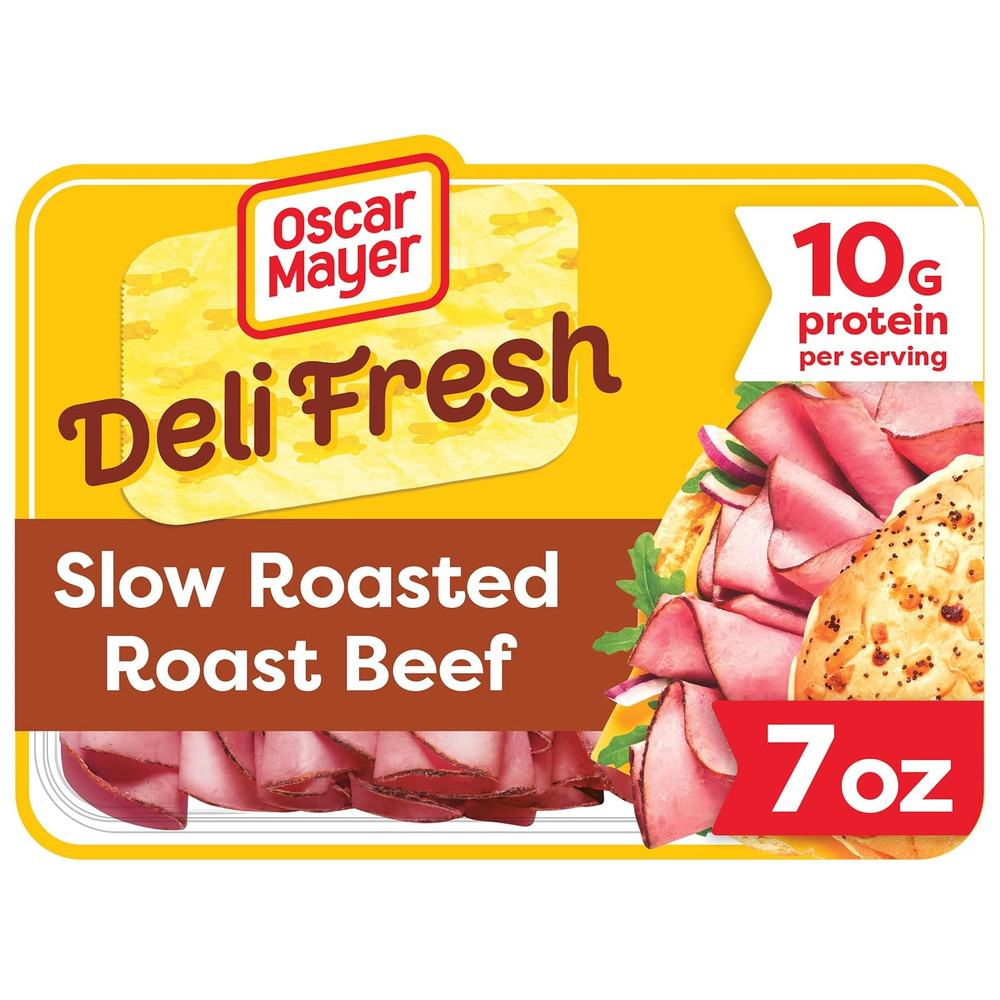 Oscar Mayer Deli Fresh Slow Roasted Roast Beef Deli Lunch Meat, 7 Oz Package