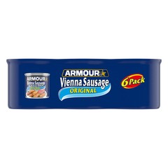 Armour Star Vienna Sausage, Original Flavor, Canned 4.6 Ounce (Pack of 6)